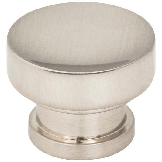 1-1/4" Diameter Satin Nickel Elara Cabinet Knob