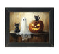 12x16 GHOST & HALLOWEEN KITTENS