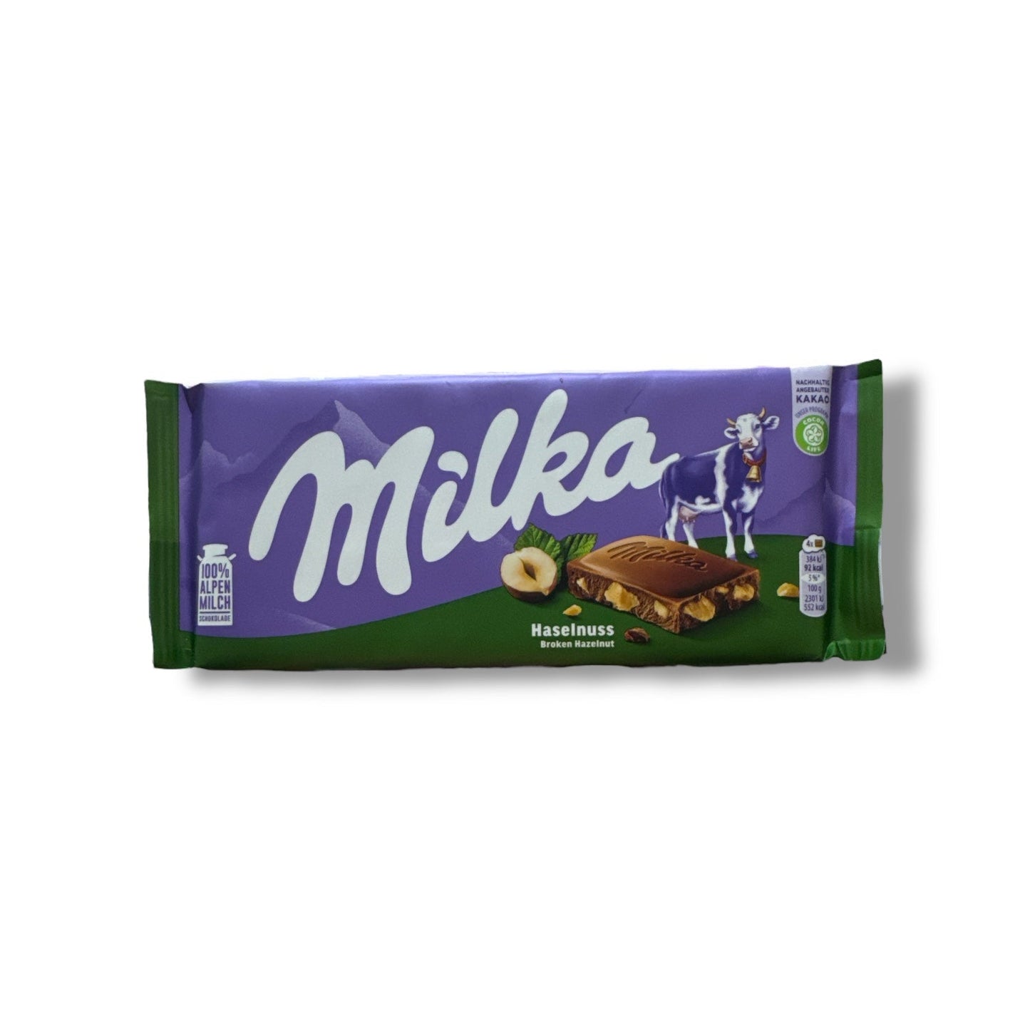 Milka Hazelnut Chocolate with Broken Hazelnuts - Indulge in Creamy Nutty Delight