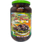 Al Dayaa Black Olives Infused With Thyme - Gourmet Mediterranean Snack, 200g Jar