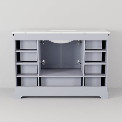Dukes 48 in. W x 22 in. D Dark Grey Single Bath Vanity