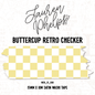 Buttercup Retro Checker 15mm washi