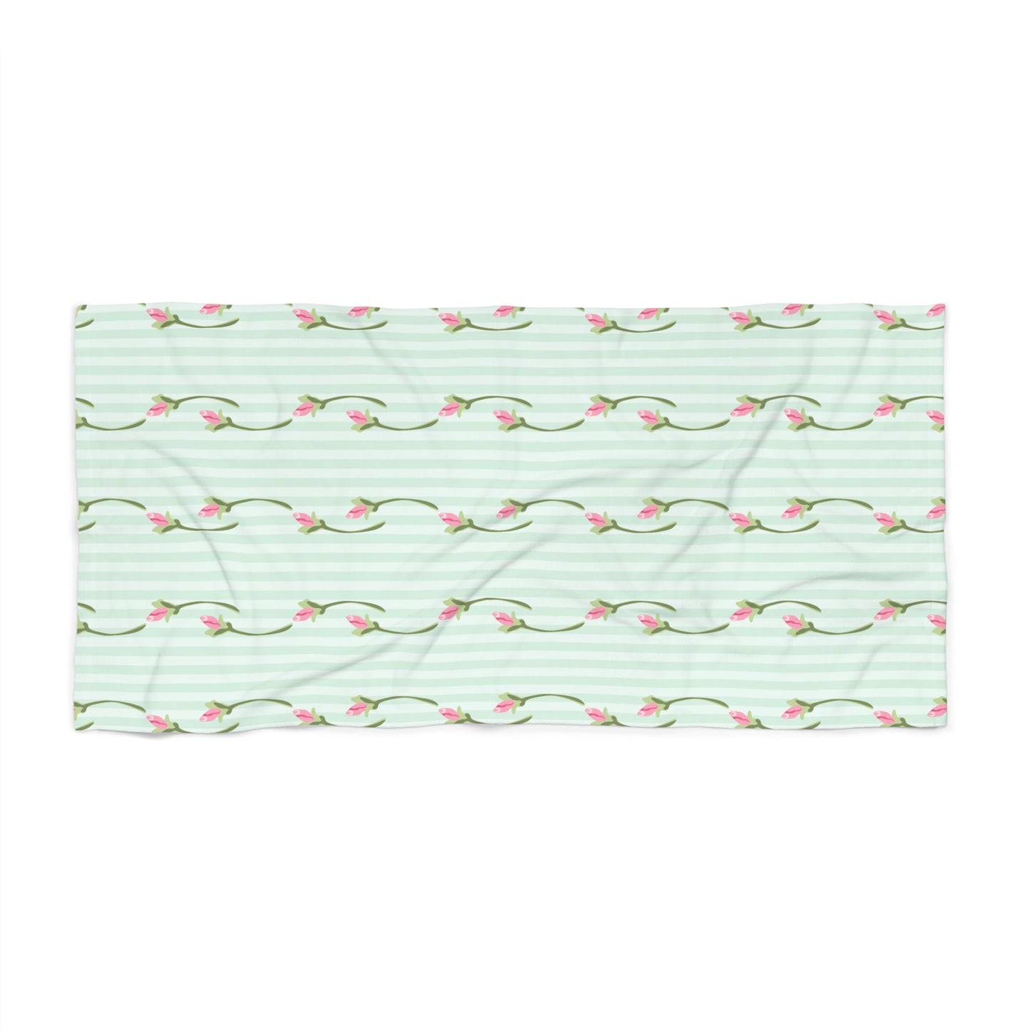 Customizable: Floral Beach Towel with Vintage Vibe | Perfect for Summer, Poolside, Travel, Beach Days, and Picnics