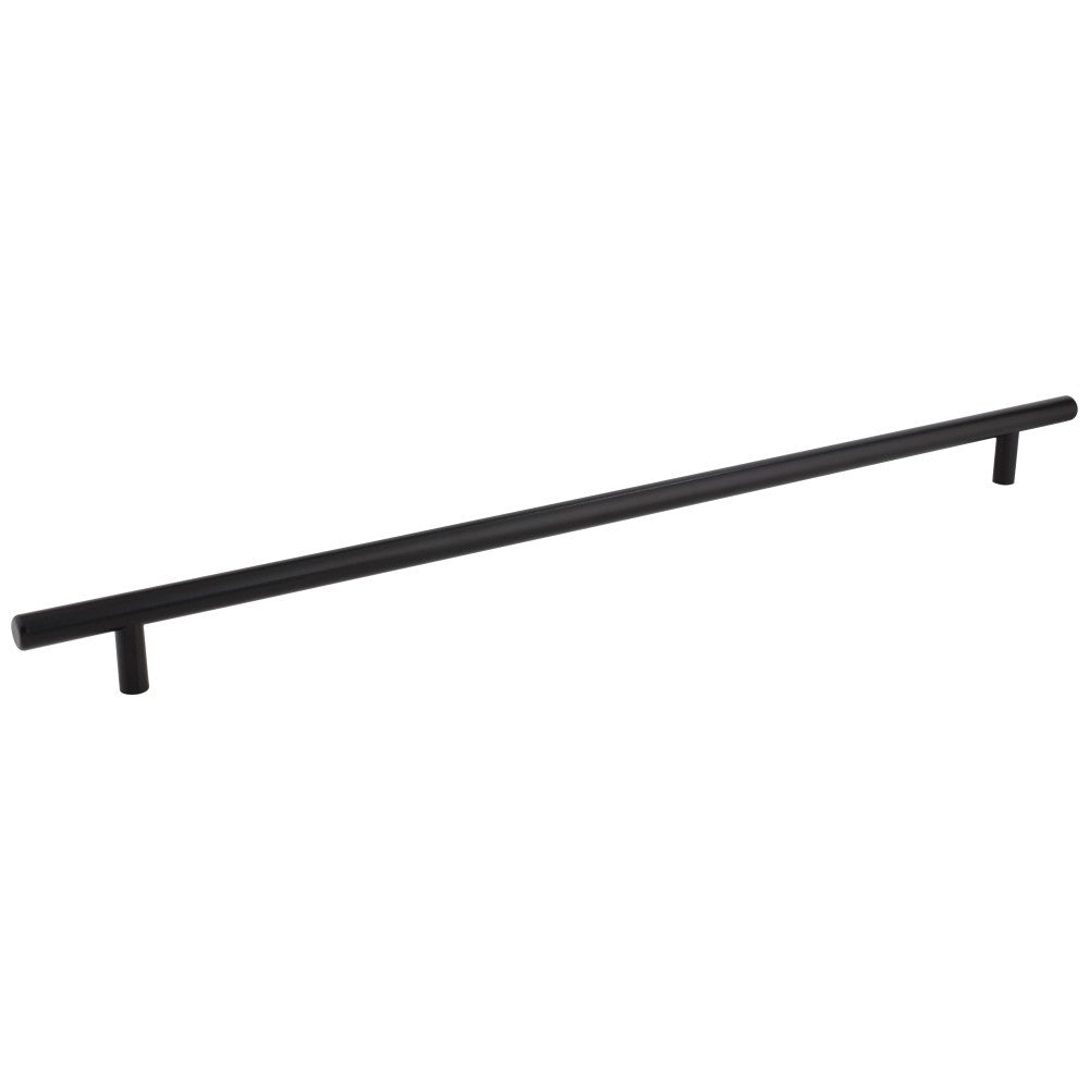 96 mm Center-to-Center Hollow Matte Black Stainless Steel Naples Cabinet Bar Pull
