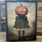 12x16 PUMPKIN GIRL BOXWOOD FRAME