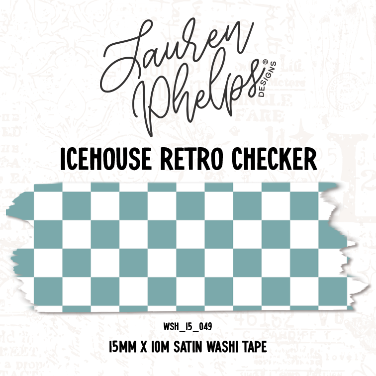 Icehouse Retro Checker 15mm washi