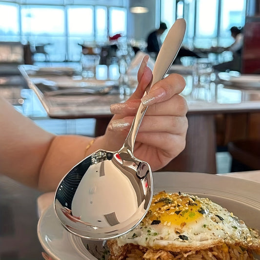 Multipurpose Stainless Steel Serving Spoon for Restaurants  Dorms