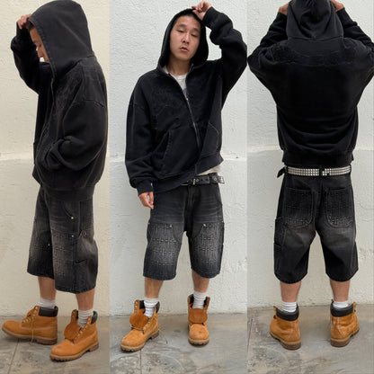 *Breaking Chains Zip-up (Black/Black)