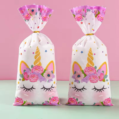 Unicorn Party Favor Bags - Kids Birthday Treat Bags 10-Pack