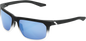 100% Hakan Sunglasses - Black - Blue Mirror 61036-407-01