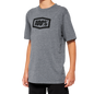 100% Youth Icon T-Shirt - Heather Gray - Medium 20001-00009