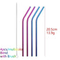 4PCS Useful Multicolor Stainless Steel Drinking