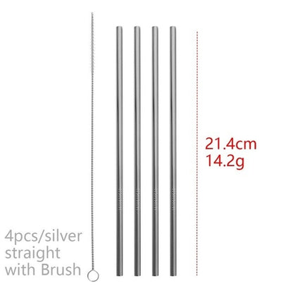 4PCS Useful Multicolor Stainless Steel Drinking