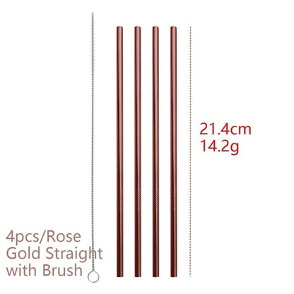 4PCS Useful Multicolor Stainless Steel Drinking