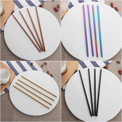 4PCS Useful Multicolor Stainless Steel Drinking