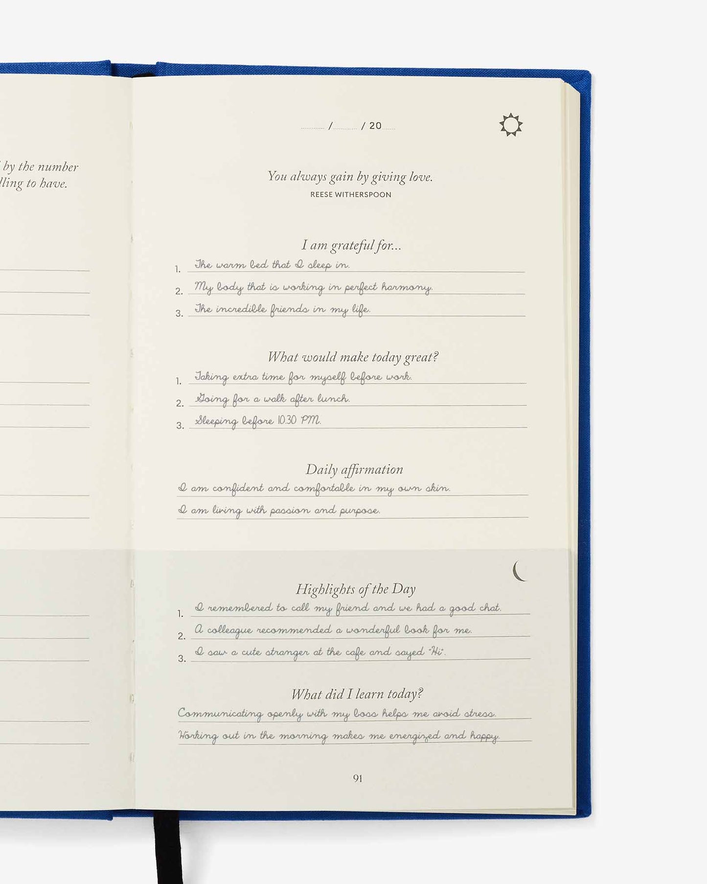 The Five Minute Journal - Royal Blue