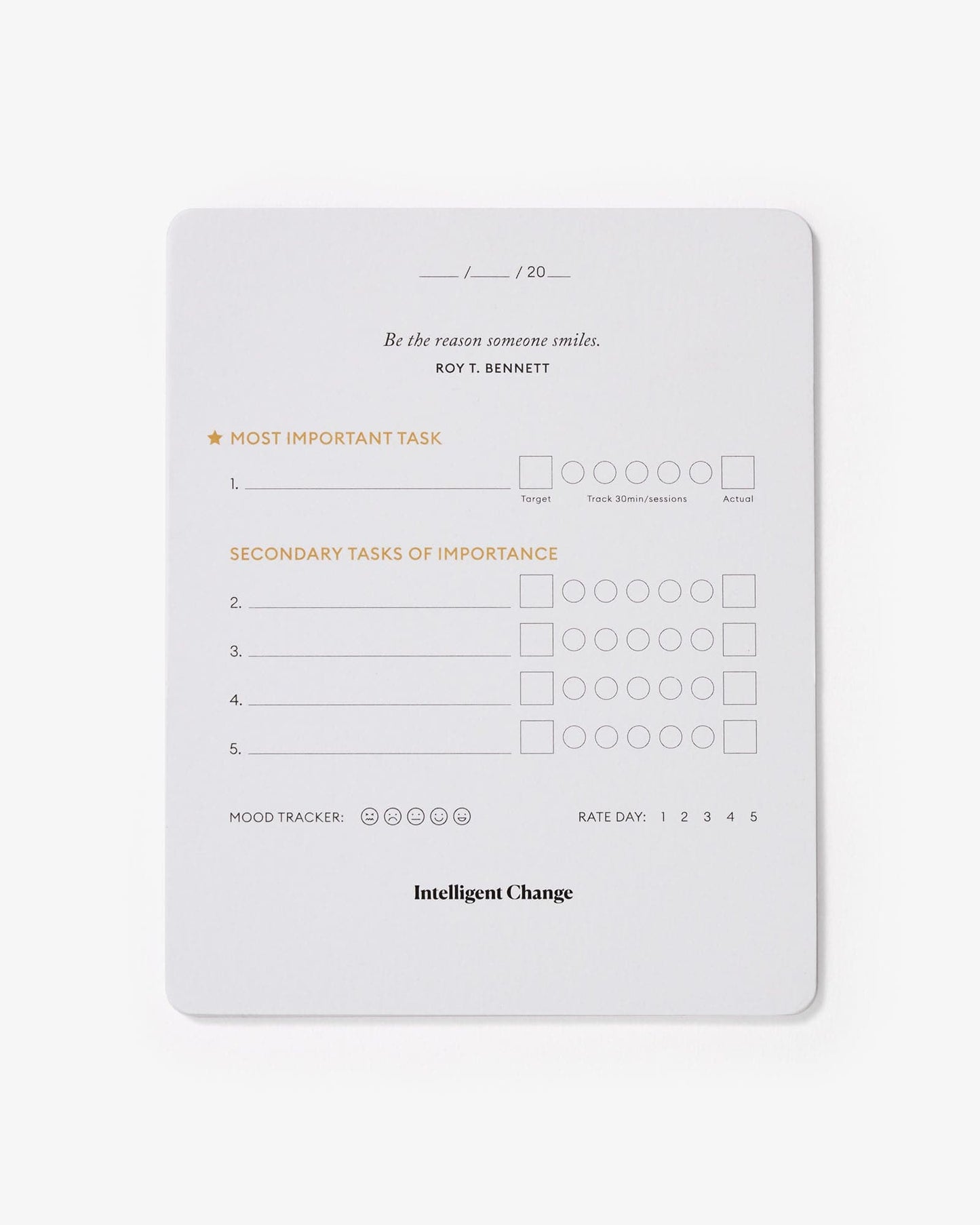 Productivity Planner Cards