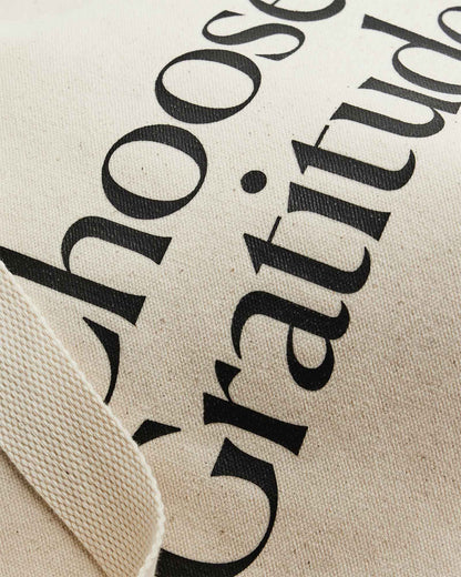 Organic Cotton Tote Bag – Choose Gratitude