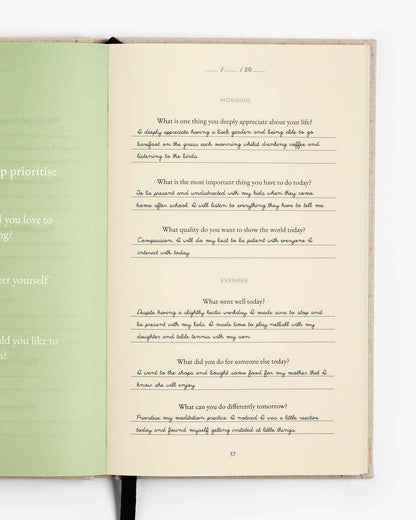 The Three Question Journal - Green