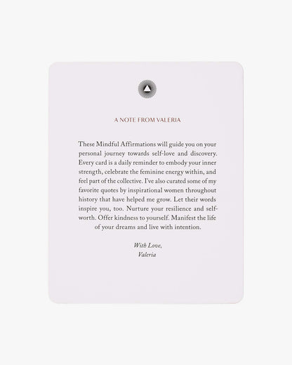 Mindful Affirmations for Women by Valeria Lipovetsky