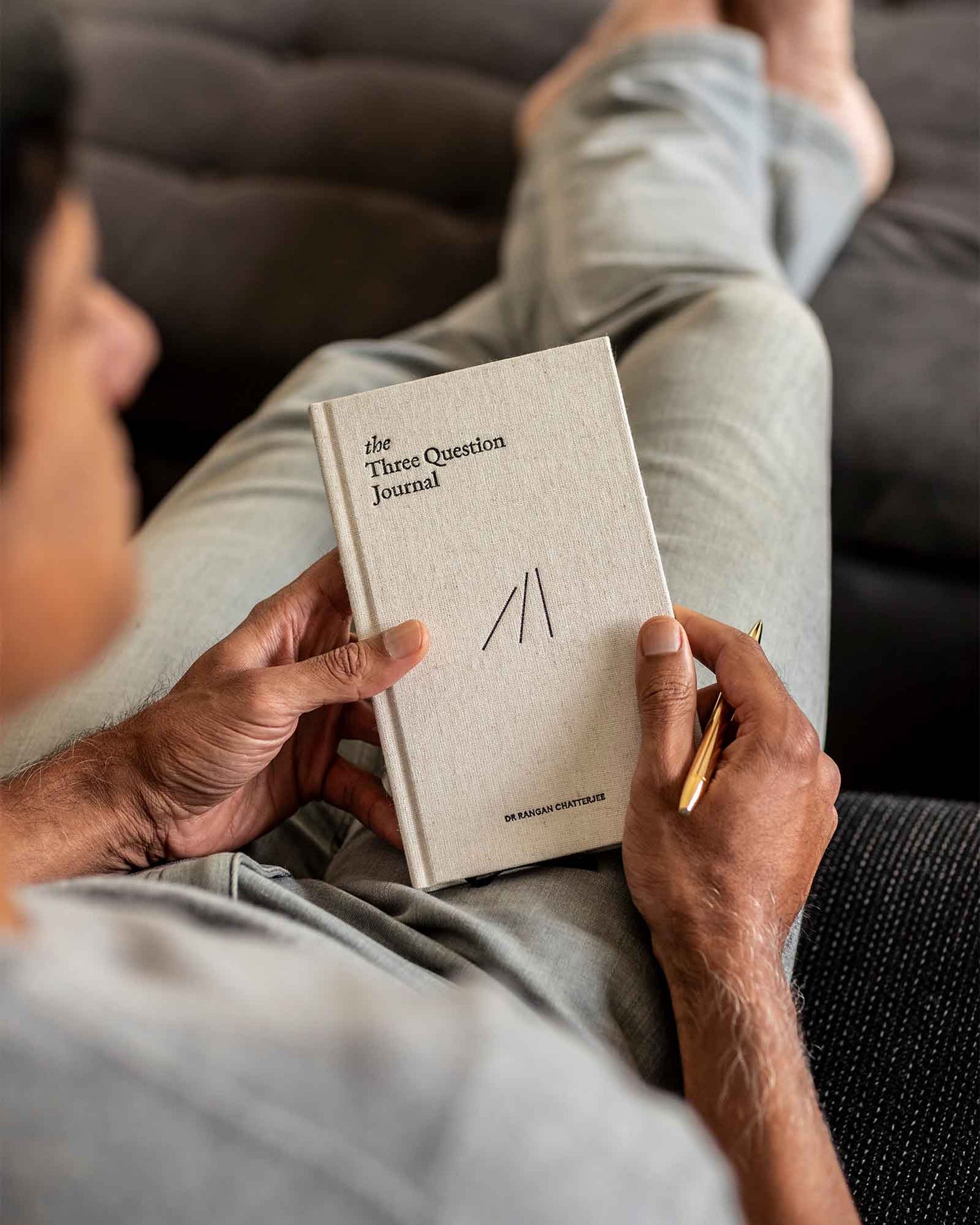 The Three Question Journal - Linen