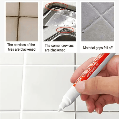 Waterproof Grout Filler Pen for Tile Repair – 1 PCS