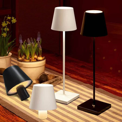 LED USB Rechargeable Desk Lamp – Portable Wireless Touch Light, Waterproof Ambiance Lamp for Bedroom, Office & Outdoor Use