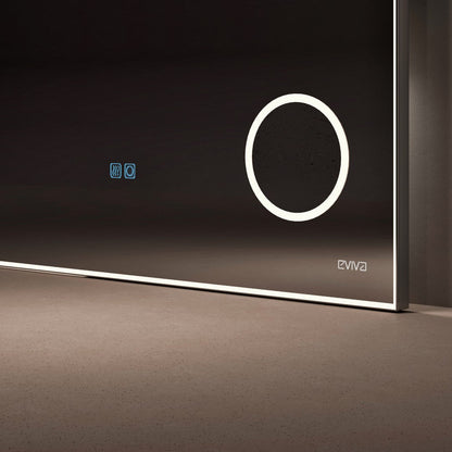 Eviva Illuminate LED Bathroom Mirror – Chrome Aluminum Frame (EVMR550 Series)