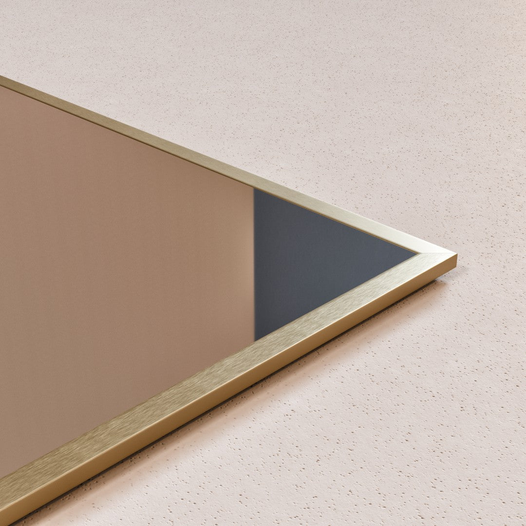 Eviva Gold Gold Metal Framed Mirror