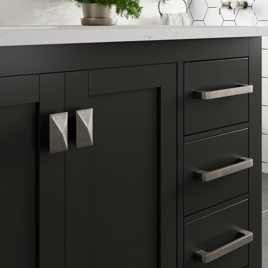 Eviva London Bath Vanity with Carrara Quartz Top and Undermount Porcelain Sink (20"-60")