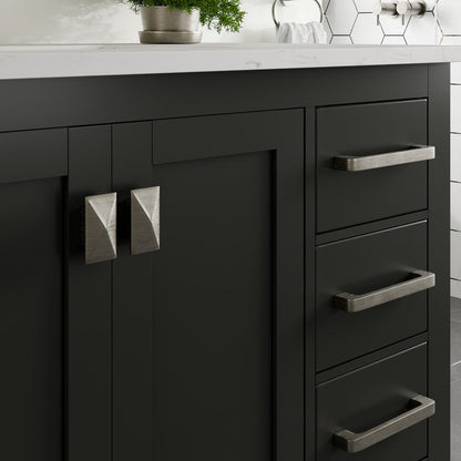 Eviva London Bath Vanity with Carrara Quartz Top and Undermount Porcelain Sink (20"-60")