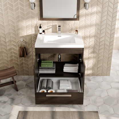 Eviva Lugano Bath Vanity with Acrylic Top and Integrated Sink (24"-84")