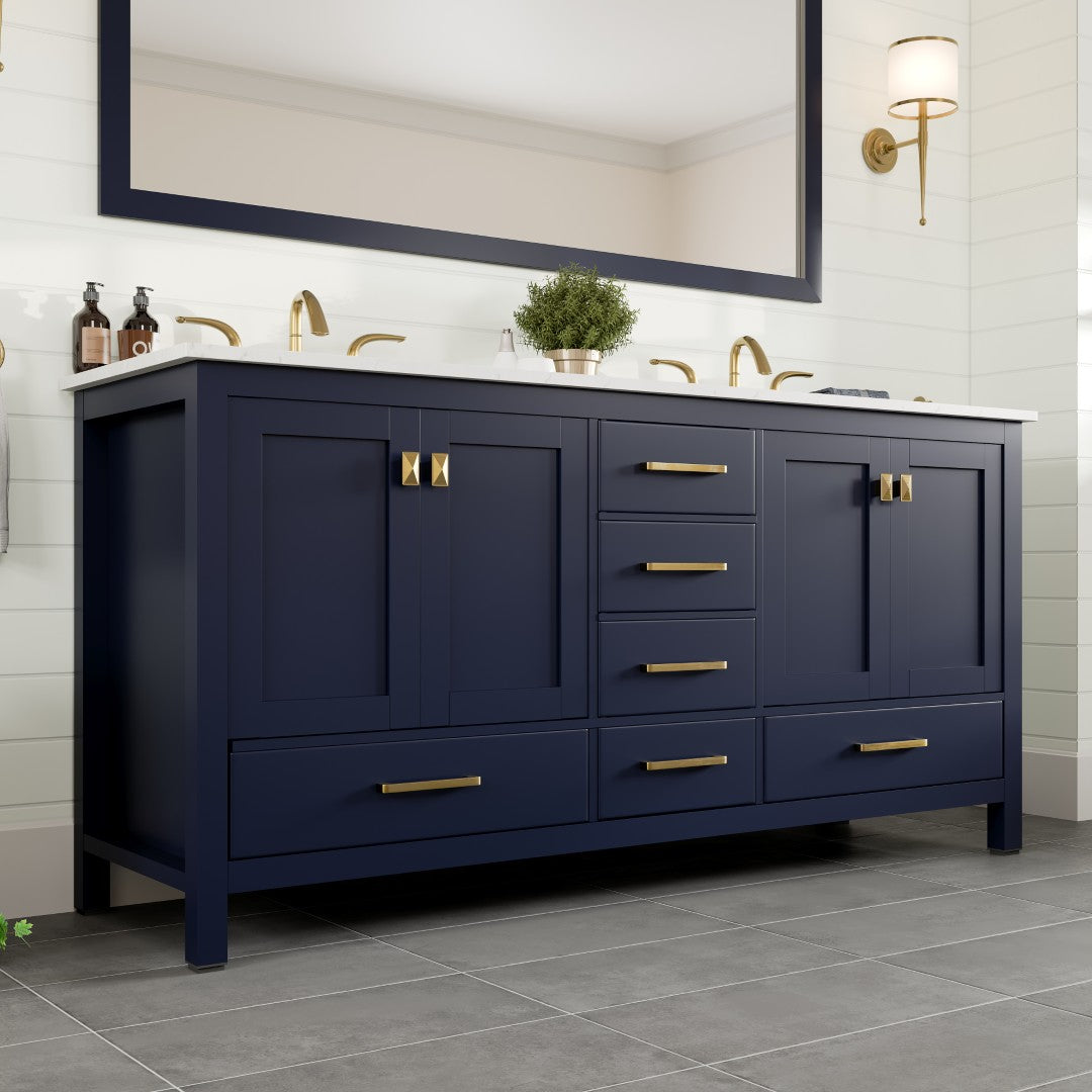 Eviva Aberdeen Bath Vanity with Counter Top and Undermount Porcelain Sink (24"-96")