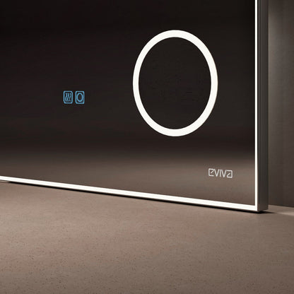 Eviva Illuminate LED Bathroom Mirror – Chrome Aluminum Frame (EVMR550 Series)