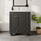 Eviva Happy Bath Vanity with Carrara Quartz Top and Undermount Porcelain Sink (24"-30")