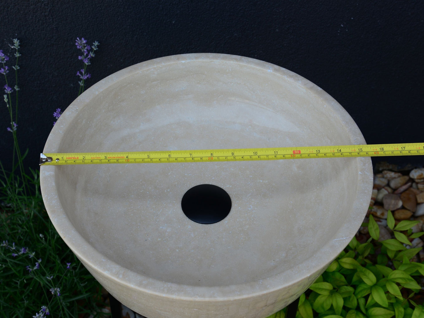 HANDCRAFTED LIGHT TRAVERTINE SINK