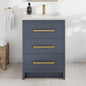 Eviva Curio Bath Vanity with Carrara Quartz Top and Undermount Porcelain Sink (24"-60")