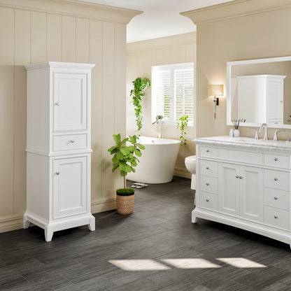 Eviva Elite Stamford 21 in. W x 18 in. D Freestanding Linen Cabinet
