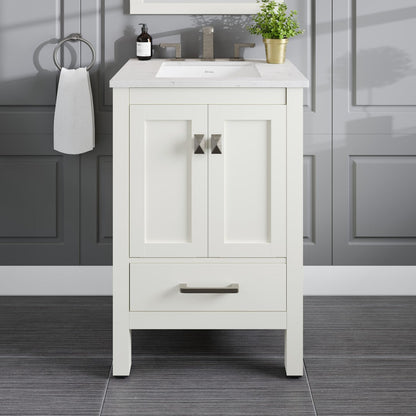 Eviva Aberdeen Bath Vanity with Counter Top and Undermount Porcelain Sink (24"-96")