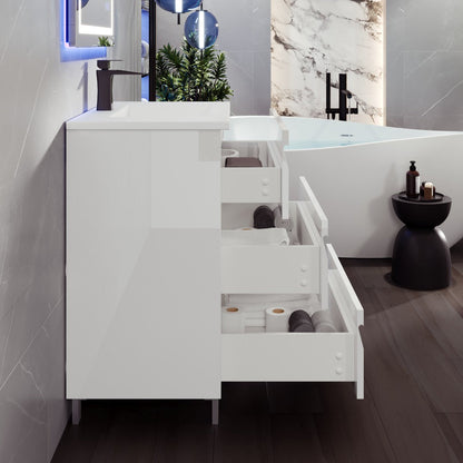 Eviva Joy Bath Vanity with Porcelain Top and Integrated Sink (24"-40")
