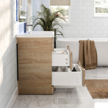 Eviva Victoria Bath Vanity with Acrylic Top and Integrated Sink (25"-32")