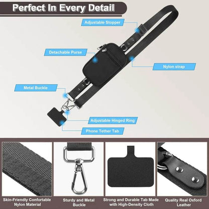 FlexiSecure Phone Wallet Strap – Adjust & Go with Confidence