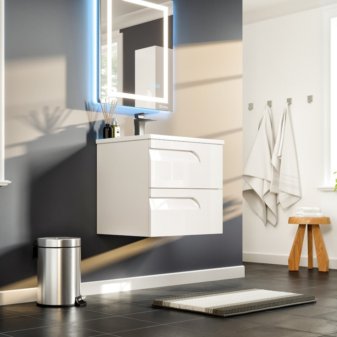 Eviva Joy Bath Vanity with Porcelain Top and Integrated Sink (24"-40")