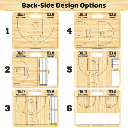 FIBA Custom American Style Magnetic Coaching Board 15.7'' x 12.6'' / 40 cm x 32 cm
