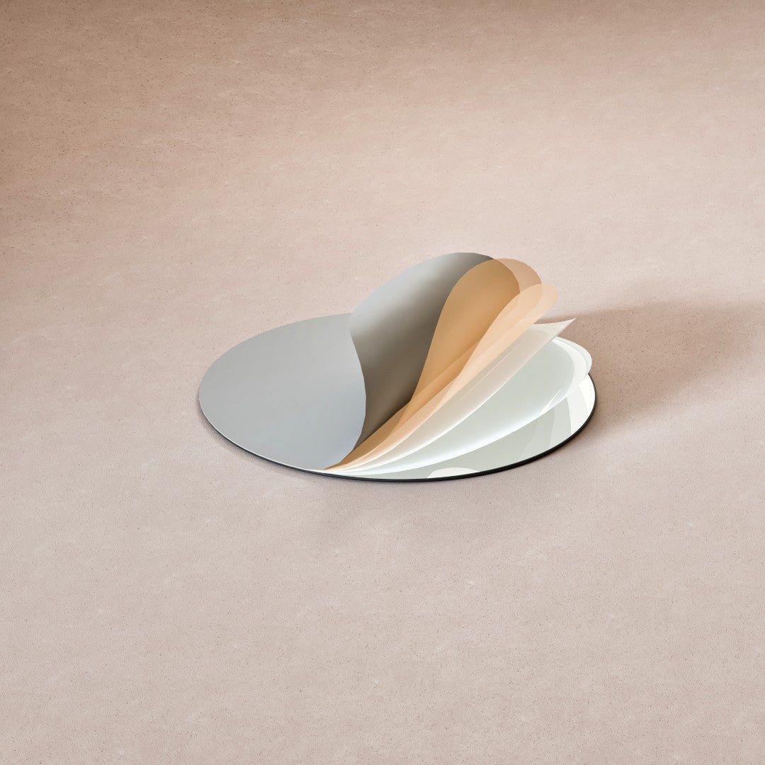 EVIVA Round 36 Inch Frameless Mirror with Bevel Edge