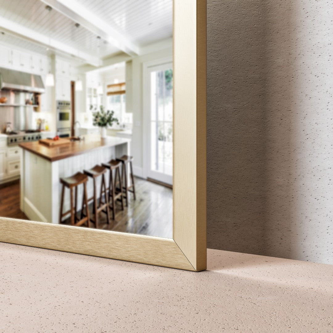 Eviva Gold Gold Metal Framed Mirror