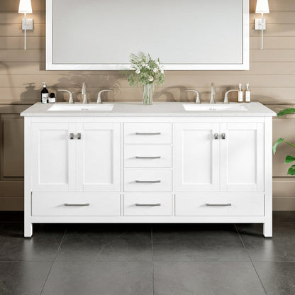 Eviva Aberdeen Bath Vanity with Counter Top and Undermount Porcelain Sink (24"-96")