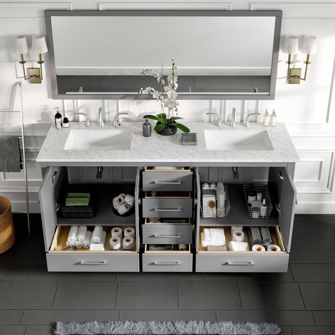 Eviva Aberdeen Transitional Bathroom Vanity (24"-72")