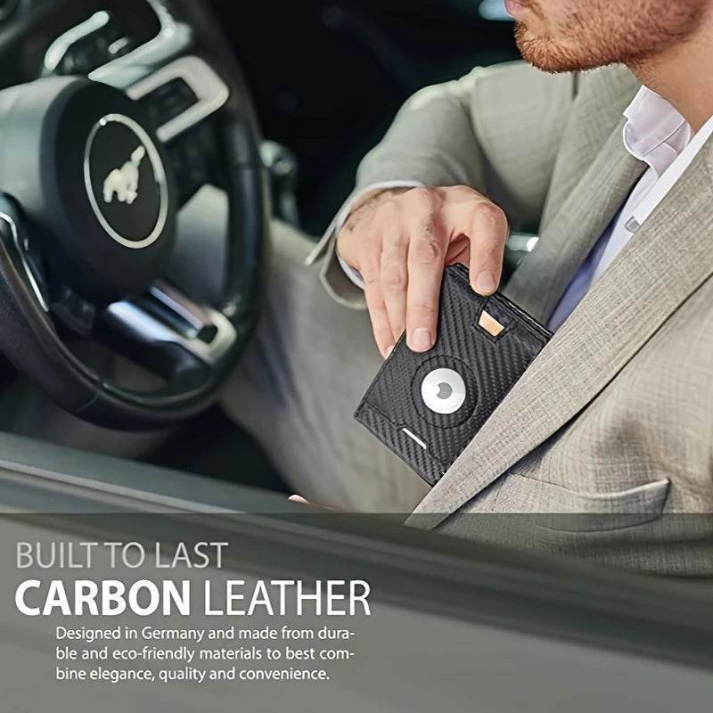 AirTag Slim Wallet with 11 Card Slots for Dad, Husband, Son – RFID Bifold Card Holder Father's Day Gift