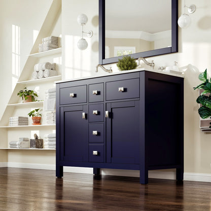 Eviva Artemis Bath Vanity with Engineered Stone Top & Undermount Porcelain Sink (42"-72")
